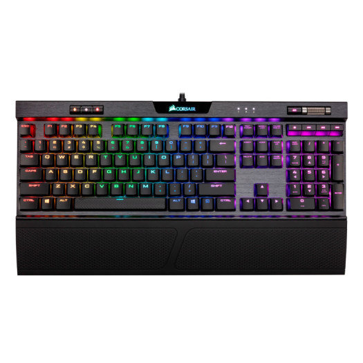 Corsair K70 RGB MK.2 Low Profile RAPIDFIRE Mechanical Gaming Keyboard — CHERRY MX Low Profile Speed 